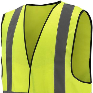 Hi Vis <b>Work</b> Wear <b>Construction</b> Worker Uniform High Visibility Cotton Reflective Polo Shirt Safety <b>Clothes</b> Road Cleaners - Product Image 4