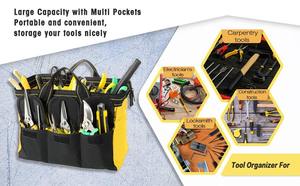 Bolsa de Herramientas Multifuncional de PVC para Reparadores, Electricistas, Carpinteros y Trabajadores, Organizador de Almacenamiento para Hombres - Product Image 3