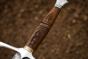 Espada Vikinga de Cobre Damasco Hecha a Mano, Espada Medieval Auténtica, Hoja de Cobre Forjada a Mano, Regalo para Él - Product Image 2