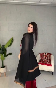 ชุดเดรสอัฟกานิสถานแบบดั้งเดิมสำหรับผู้หญิง คุณภาพสูง ราคาขายส่ง MOQ ต่ำ ปักลายแขนยาว ชุดอัฟกันคูชี มีจำหน่าย - Product Image 3