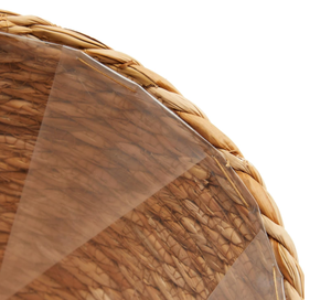 Pots de rangement de jardin en jacinthe d'eau naturelle de style rétro, fabriqués au Vietnam, avec poignées, tissés à la main, durables, pour l'extérieur, écologiques - Product Image 6