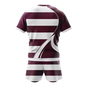 Uniformes de Rugby al por Mayor con Forro de Poliéster y Estampado Digital para Hombre, Ropa Deportiva de Equipo de Secado Rápido y Transpirable, Diseño Personalizado Gratuito - Product Image 4