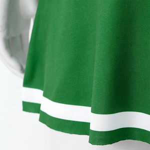 High Quality Eco Friendly Quick Dry Women's Cheerleading Uniform Sets Lightweight Solid Color <b>100</b>% <b>Polyester</b> Customizable Colors - Product Image 6