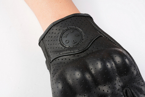 Guantes de Carreras de Cuero con Dedos Completos, Cierre de Hebilla, Pantalla Táctil e Impermeables para Gimnasio, Fitness, Levantamiento de Pesas, Ciclismo - Product Image 3