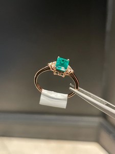 Emerald <b>Ring</b> Sterling Silver <b>Ring</b> May Birthstone Women Jewelry Gold Plated <b>Ring</b> Minimalist <b>Ring</b> Gift For Her Elegant Fashion - Product Image 3