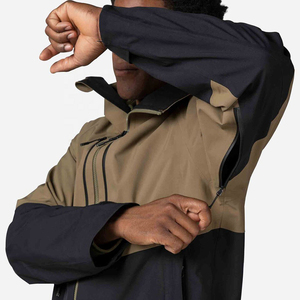 Latest Fashion Casual Men's ZIP Collar Hooded Softshell Winter Ski <b>Jackets</b> Waterproof Breathable Windproof Custom Colors - Product Image 5