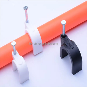 Accesorios de cableado eléctrico de acero y plástico de alta calidad, Clips para cables de pared, grapas para cables, clavos comunes, muestras gratis - Product Image 1