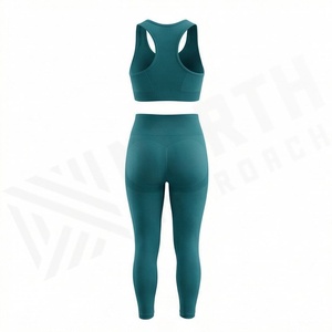 Conjunto de Leggings y Sujetador Deportivo Fácil de Usar, Tejido Elástico Activo, Ofrece Opciones de Color Personalizadas, Ajuste Estable, Ropa Deportiva para Gimnasio - Product Image 2