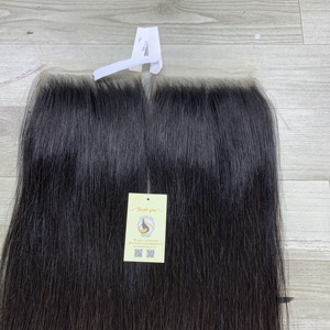 High Quality Fast Shipping Natural Straight Small Knots 5x5 HD Lace Closure Raw Vietnamese <b>Hair</b> for Black Woman - Product Image 6