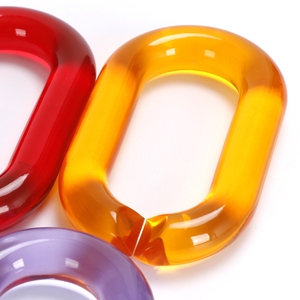 Resin <b>Large</b> Acrylic Links Chain wood chain ,marble Thick Resin Purse Handle Handbag Hanger Tote Bag Accessories wall art - Product Image 1