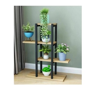 Support de pot de fleurs en métal design, conçu pour des espaces intérieurs et extérieurs élégants, parfait pour la présentation de plantes dans le jardin, le balcon ou le salon. - Product Image 3