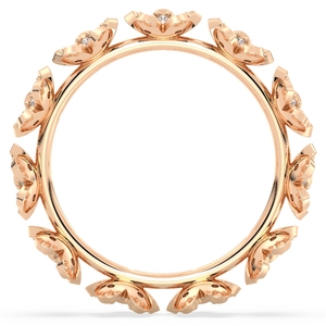 REYES – bagues de fiançailles en or Rose 14K scintillantes, certifiées GRA, Moissanite, pour femmes, Design Original, cadeau de mariage, bijoux fins - Product Image 5