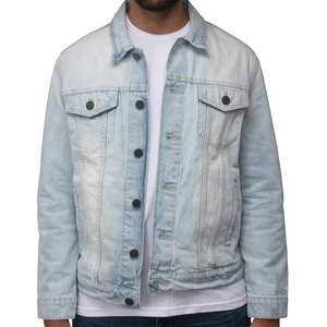 Wholesale <b>mens</b> <b>denim</b> <b>jacket</b> in black <b>denim</b> with casual <b>jacket</b>, Custom Logo Factory Supply - Product Image 2