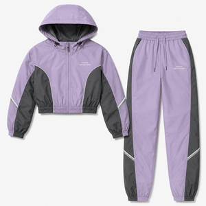 Polyester <b>Wind</b> <b>Breaker</b> Women Suits Outdoor 2 Piece Set Windbreaker Suit Set Custom Logo Waterproof Tracksuits - Product Image 3