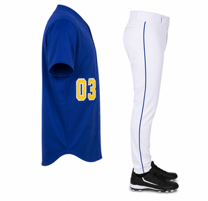 Uniforme de baseball élégant, vêtements de sport d'équipe, polyester doux, tenue confortable, nouvelle arrivée, uniforme de baseball avec surpiqûres. - Product Image 3