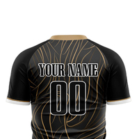 Jersey Sepak Bola Lengan Pendek Poliester Cetak Sublimasi Desain Kustom Unisex Pakaian Olahraga Tim Sepak Bola Cepat Kering Bernapas Berkualitas Tinggi