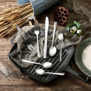 Fourchette à dîner classique en acier inoxydable, finition miroir, ensemble d'ustensiles de mariage - Product Image 5
