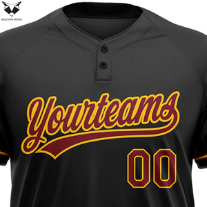 Uniforme de Equipo Personalizado de Alta Calidad, Ligero, Duradero, de Manga Corta, Transpirable, 100% Poliéster, Jersey de Béisbol con Impresión Digital - Product Image 4
