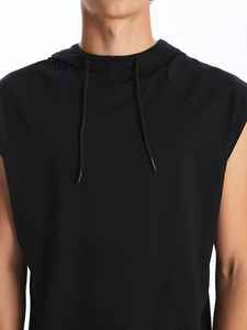 Nueva Sudadera con Capucha sin Mangas para Hombre, Estilo 2026, Venta al por Mayor de Fábrica, Logotipo Personalizado OEM, Ropa Urbana - Product Image 6