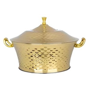 Hot Selling Round Polished Metal Casserole Pot With Lid Modern Luxury Design Durable For Gas And Induction Cooker - Product Image 1