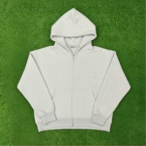 custom full zip up hoodie and sweatpants set blank fleece tracksuit men gray wholesale heavyweight <b>joggers</b> suit oversized plain - Product Image 3