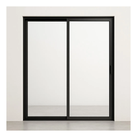 Fenêtres coulissantes en aluminium à double vitrage, économie d'énergie, étanches, coupe-vent, à rupture de pont thermique pour maison