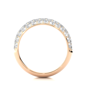 Bague en diamant cultivé en laboratoire certifiée IGI et pureté VVS, or 18 carats, diamant rond de 1,88 carat en 58 pierres de diamant - Product Image 2