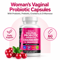 Probiotiques vaginaux pour femmes, capsules de canneberge et de D-mannose, flore féminine, complément pour la santé des voies urinaires, étiquette privée OEM