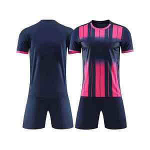 Soccer Uniform Sets for Adult Men Short Sleeve 100% Polyester Customized Colors Anti-Bacterial Customized Team <b>Name</b> Training men - Product Image 6