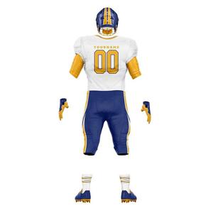 Ensemble de maillot de football américain pour homme, manches courtes, personnalisable avec le nom de l'équipe, sublimation, anti-transpiration, ajusté - Product Image 2