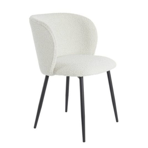 Modern Eco-Friendly Upholstered Dining <b>Chair</b> with Solid Wood Frame Velvet Seat and Black Metal Legs - Product Image 4