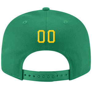 Gorra de Béisbol Verde con Bordado Amarillo del Equipo, Gorra Ajustada de 6 Paneles, Estilo Casual Unisex, Gorras Snapback - Product Image 2