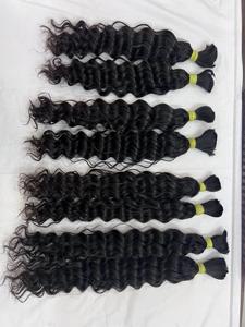 Vente en gros d'extensions de cheveux humains indiens Remy de haute qualité à double cuticule alignée offres brutes de vendeur de vagues naturelles vierges - Product Image 5