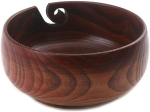 Bol à laine en bois de luxe, écologique, pour le tricot |   Organisateur de rangement portable pour fils à crocheter, le meilleur cadeau pour les artisans - Product Image 3