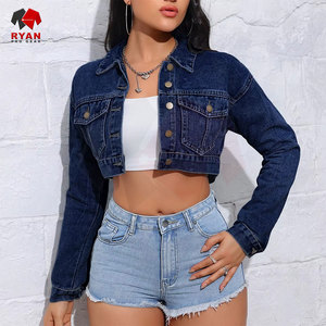 Ryan Pro Gear <b>Customized</b> <b>Denim</b> <b>Jacket</b> For Women Breathable and Comfortable Fabric with <b>Customized</b> Logo OEM Design - Product Image 4