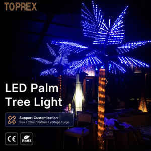 Lumière LED commerciale en forme de palmier coco |   Arbre géant personnalisable, étanche IP65, pour projet hôtelier |   Vente en gros directe d'usine - Product Image 1