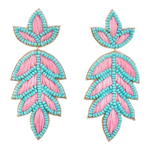 Boucles d'oreilles brodées de fleurs en sequins, bijoux perlés faits à la main, boucles d'oreilles d'Inde par MD HANDICRAFTS - Product Image 4