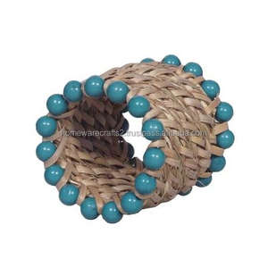 Anillo para Servilletas de Bambú, Listo para Regalo, Accesorio de Comedor de Fibra Natural, Estilo Bohemio, Sostenible, Hecho a Mano, Ligero, Venta al por Mayor, Vietnam - Product Image 1