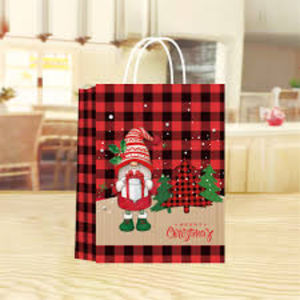 Bolsa de asas de Navidad personalizada de alta calidad, artículo de seda personalizado, patrón de estilo, promoción de letras IND para exportación - Product Image 4