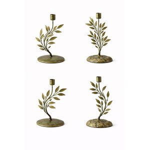 Luxury Metal <b>Tree</b> Leaf Candle Holder Bulk Decorative Taper Candlestick <b>Tabletop</b> Ornaments Christmas Wedding Centerpieces Craft - Product Image 3