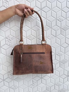 Bolso de Hombro de Cuero Genuino, Nuevo, Hecho a Mano, Estilo Bohemio, Diseño Occidental, Multiusos - Product Image 5