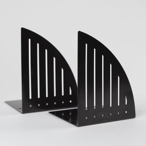 Sujetalibros metálicos atemporales, soporte elegante para libros, para estantería premium, oficina, estudio, biblioteca, exhibición decorativa de colección - Product Image 3