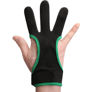 Guantes de Arquería Transpirables de Malla con Puntas de Cuero, Protector de 3 Dedos, Equipo Tradicional para Tiro con Arco, Logotipo Personalizado, Venta al Por Mayor OEM - Product Image 3