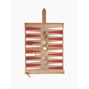 Jeu de backgammon en cuir de qualité supérieure, portable, avec intérieur en daim, cadeaux de luxe pour hommes, vente en gros de backgammon - Product Image 2