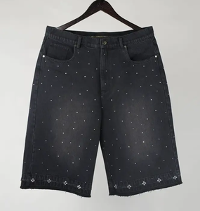 Pantalones Cortos Deportivos para Hombre, Personalizados al por Mayor, con Efecto Deslavado, Estilo Vintage, de Poliéster/Algodón, Transpirables, de Secado Rápido y Elásticos - Product Image 4