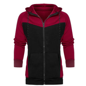 Ensemble de survêtement zippé pour homme, automne, patchwork, sweat-shirt et pantalon, tenue de sport, vêtement homme - Product Image 4