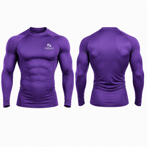 Custom <b>Men</b>’s Compression Shirt & <b>Pants</b> Set | Long Sleeve Compression <b>Base</b> <b>Layer</b> | Athletic Gym Training Sportswear Set - Product Image 4
