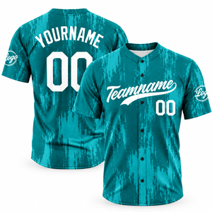Maillot de baseball personnalisé sublimé bleu roi à manches courtes, uniformes de softball d'équipe, impression complète du nom et du numéro brodés - Product Image 2