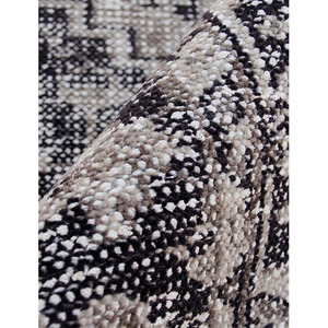 Tapis rectangulaire épais en peluche géométrique PET noué à la main, aspect antique traditionnel, résistant aux taches, avec envers en jute, pour salon - Product Image 1