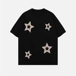 Camisetas de Tela de Poliéster y Spandex, Suaves al Tacto, con Estampado Personalizado, Manga Corta, Ropa Casual - Product Image 1